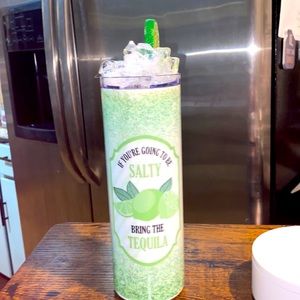 NWT If You're going to be salty... 20 oz Tumbler w/crushed ice& lime topper READ